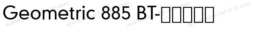 Geometric 885 BT字体转换